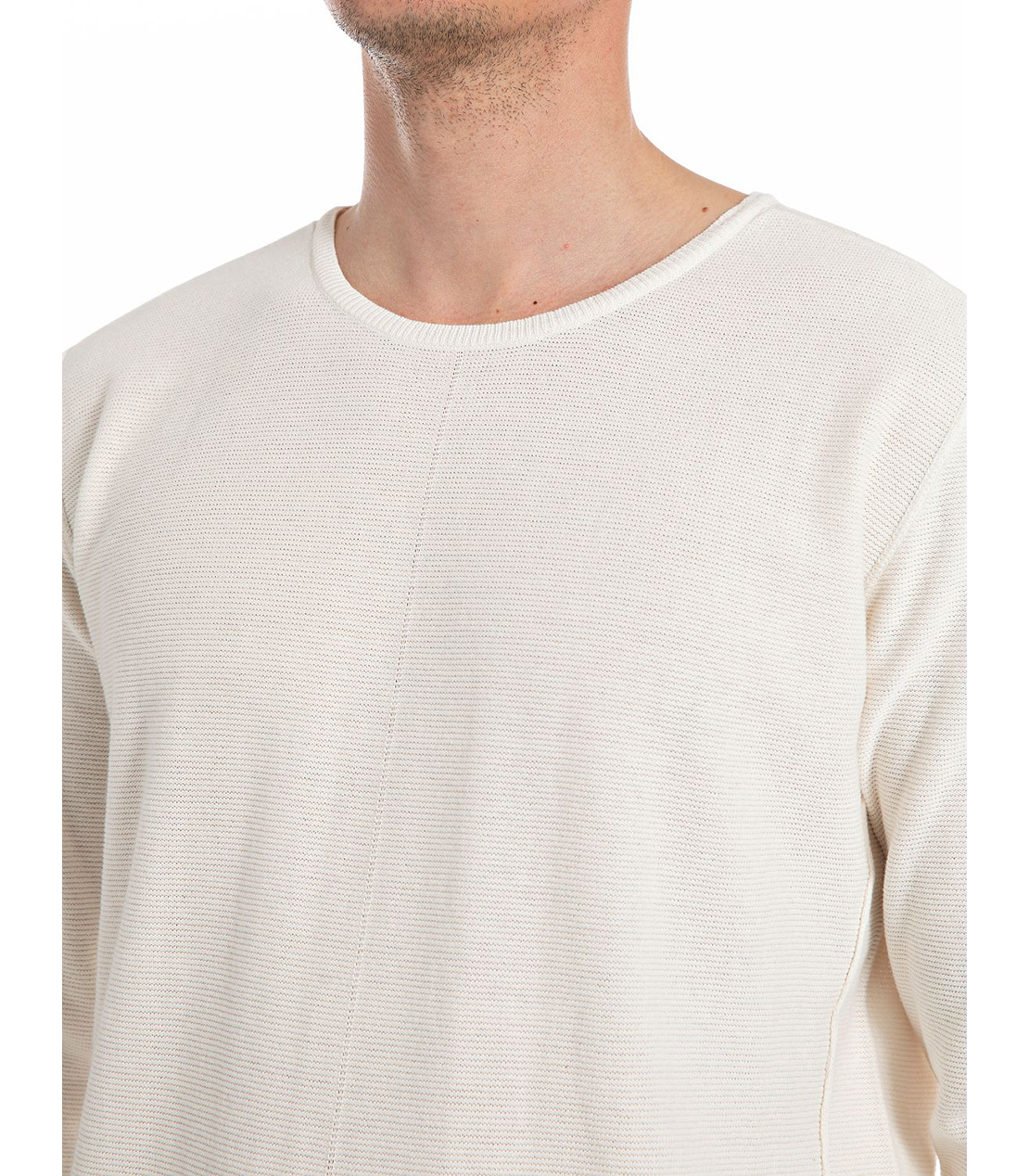 クルーネックニットプルオーバー 詳細画像 アイボリー 3